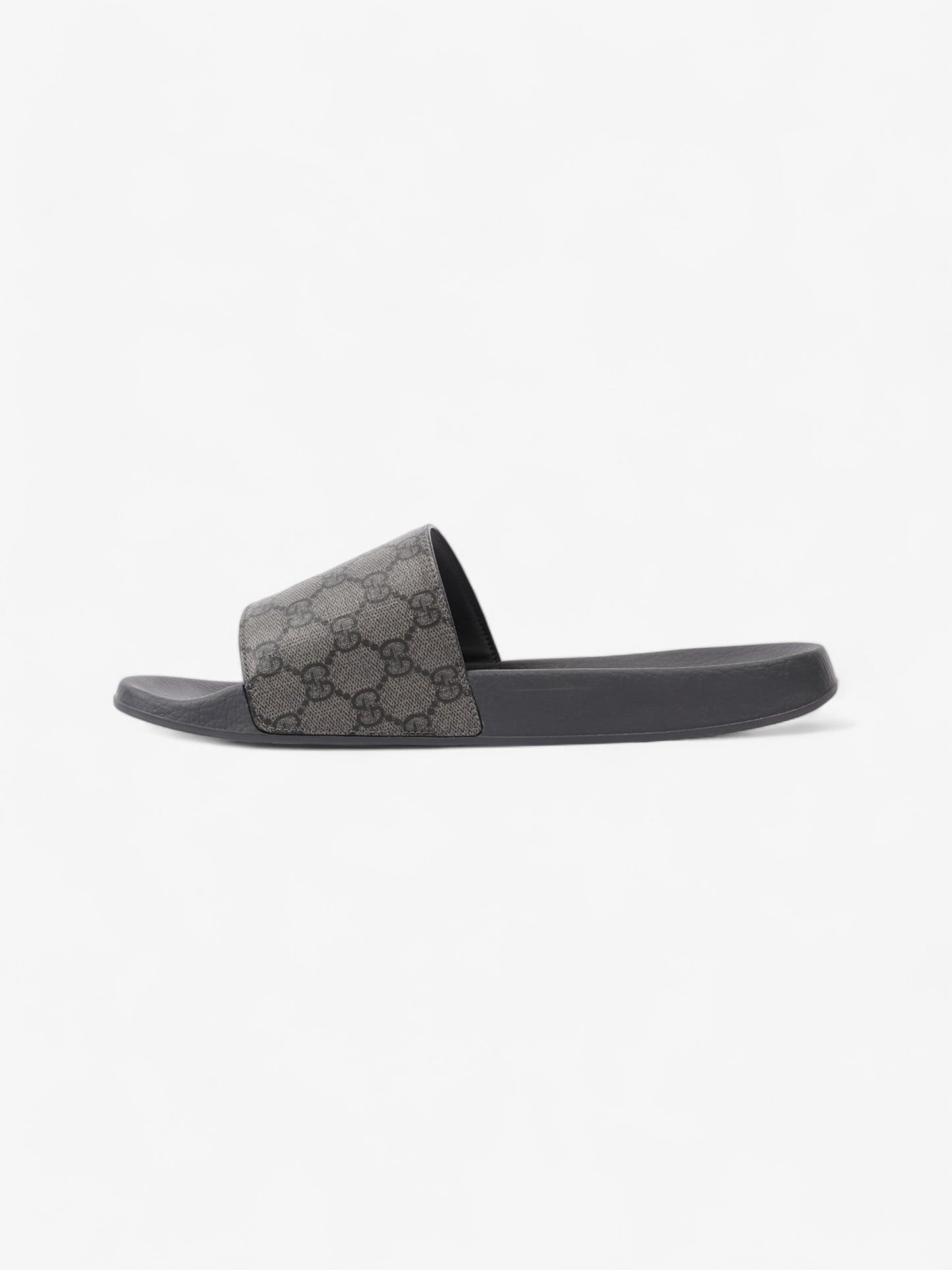 Gucci GG Slides Grey / Black Coated Canvas EU 45 UK 11