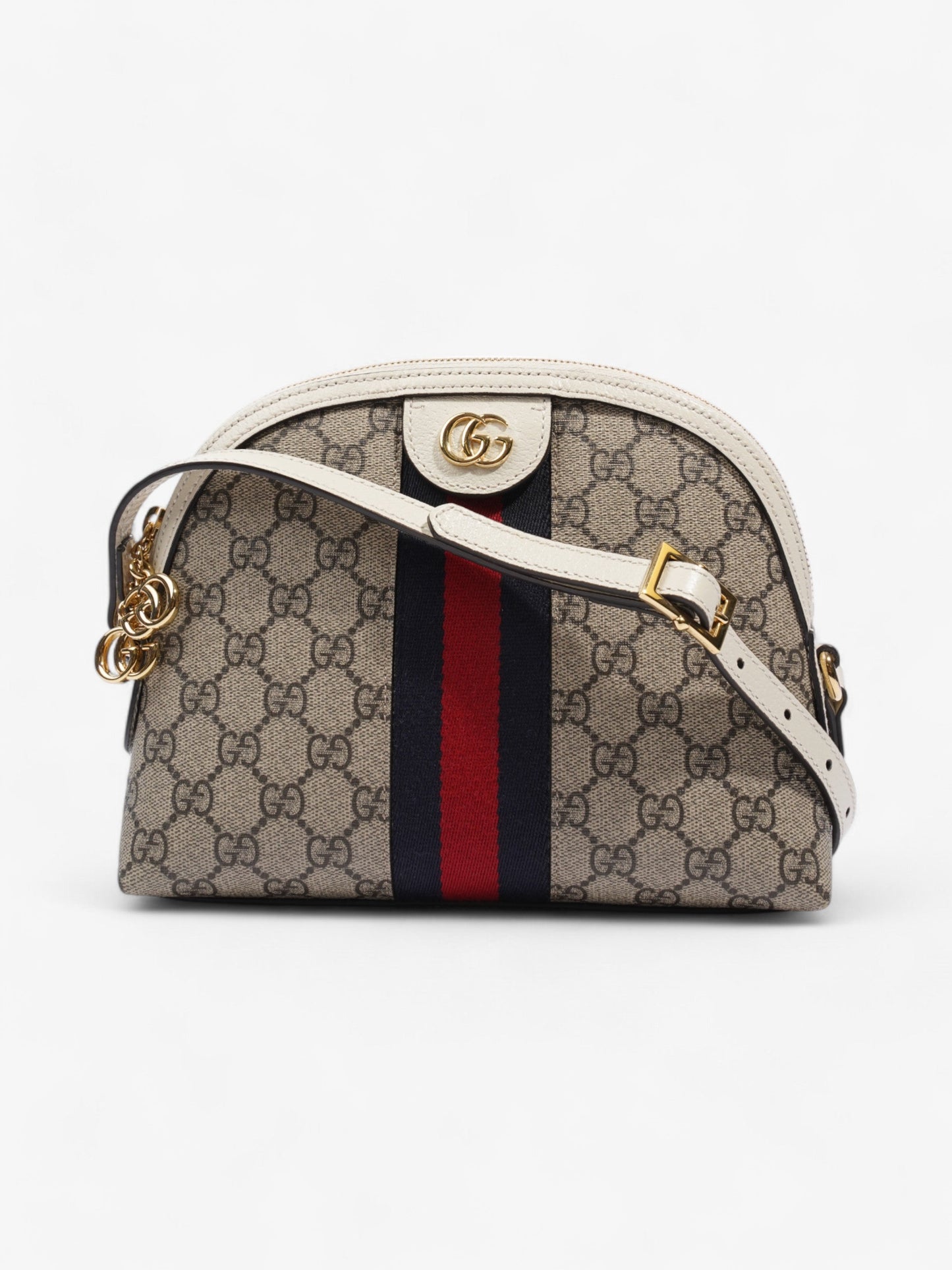 Gucci Ophidia GG Supreme / White Canvas Small