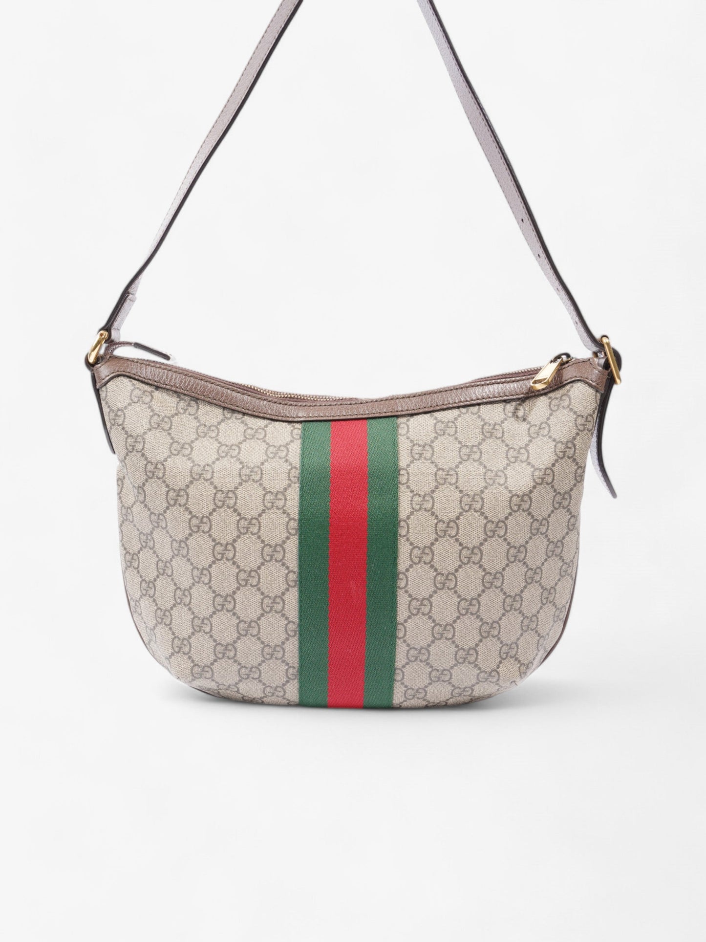 Gucci Ophidia GG Supreme / Green / Red Canvas Small