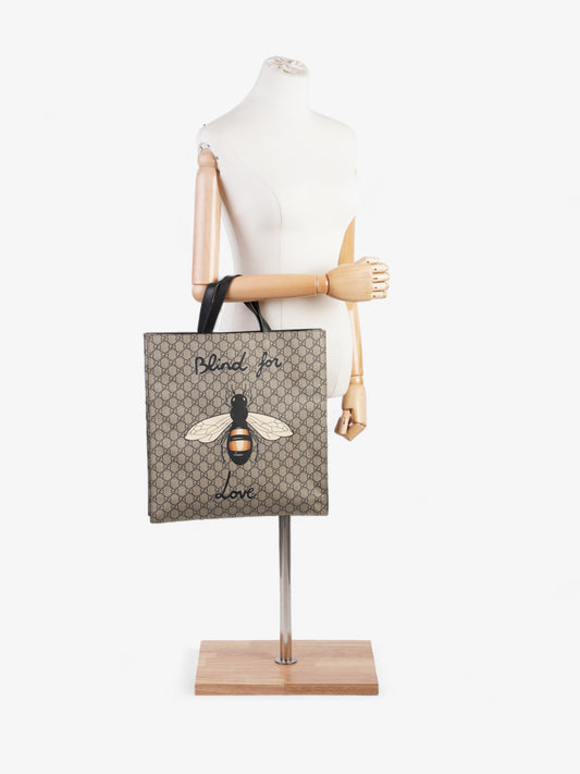 Gucci Blind For Love Beige And Ebony GG Supreme Coated Canvas