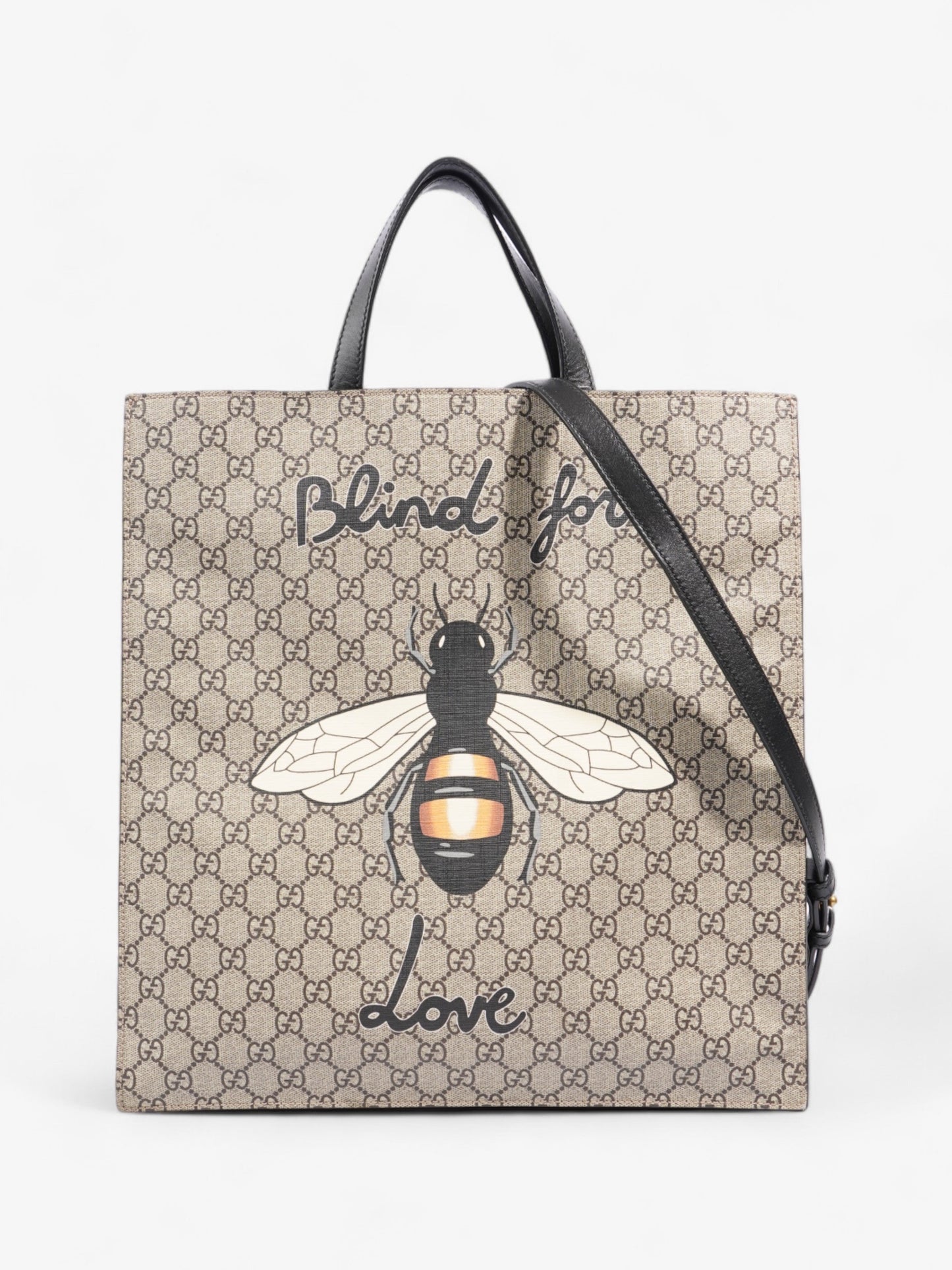 Gucci Blind For Love Beige And Ebony GG Supreme Coated Canvas