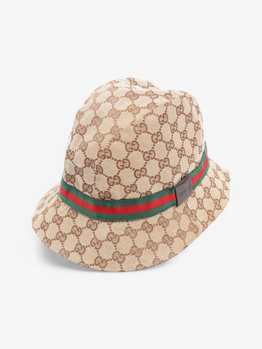Gucci Original GG Fedora GG Supreme / Red / Green Nylon Large