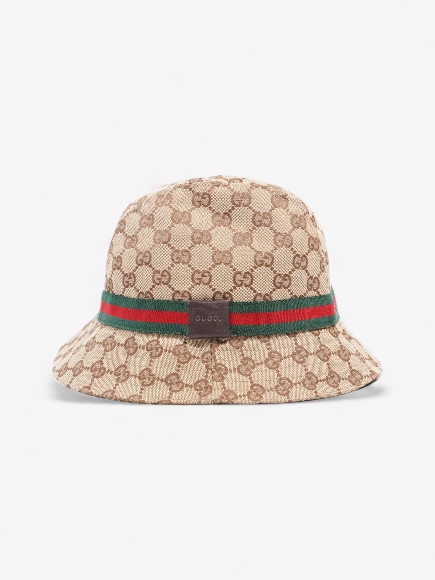 Gucci Original GG Fedora GG Supreme / Red / Green Nylon Large