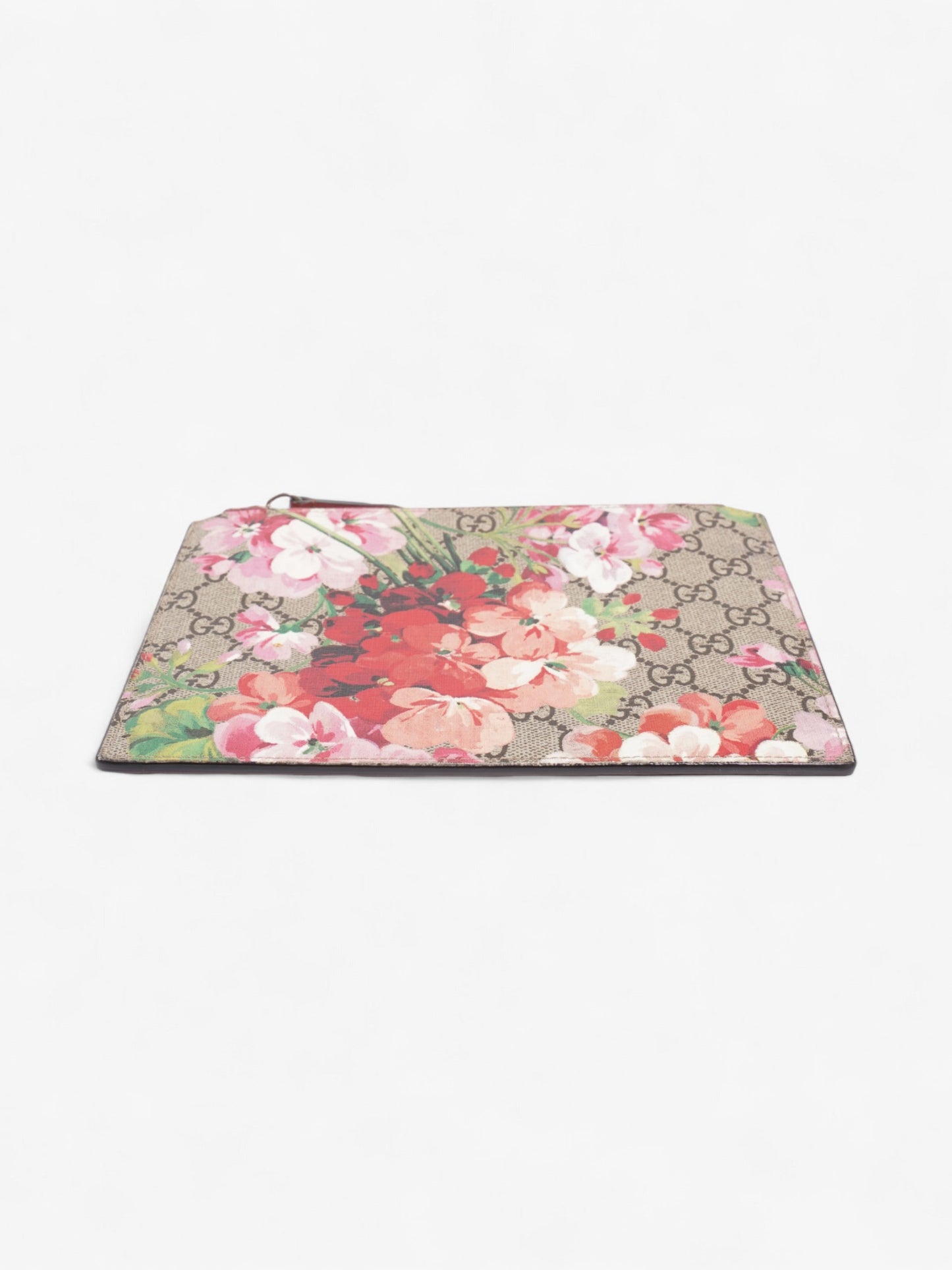 Gucci Blooms Zip Pouch GG Supreme / GG Bloom Coated Canvas