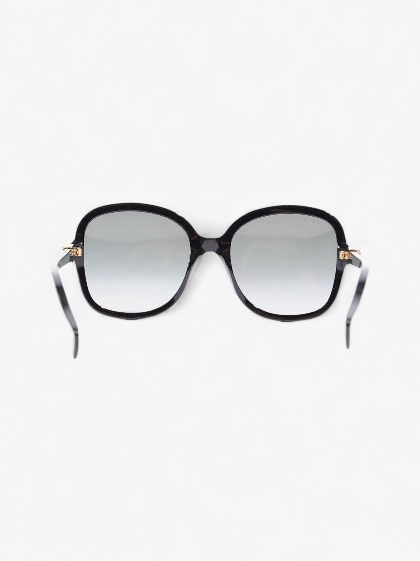 Gucci Round Sunglasses Black Acetate 145mm