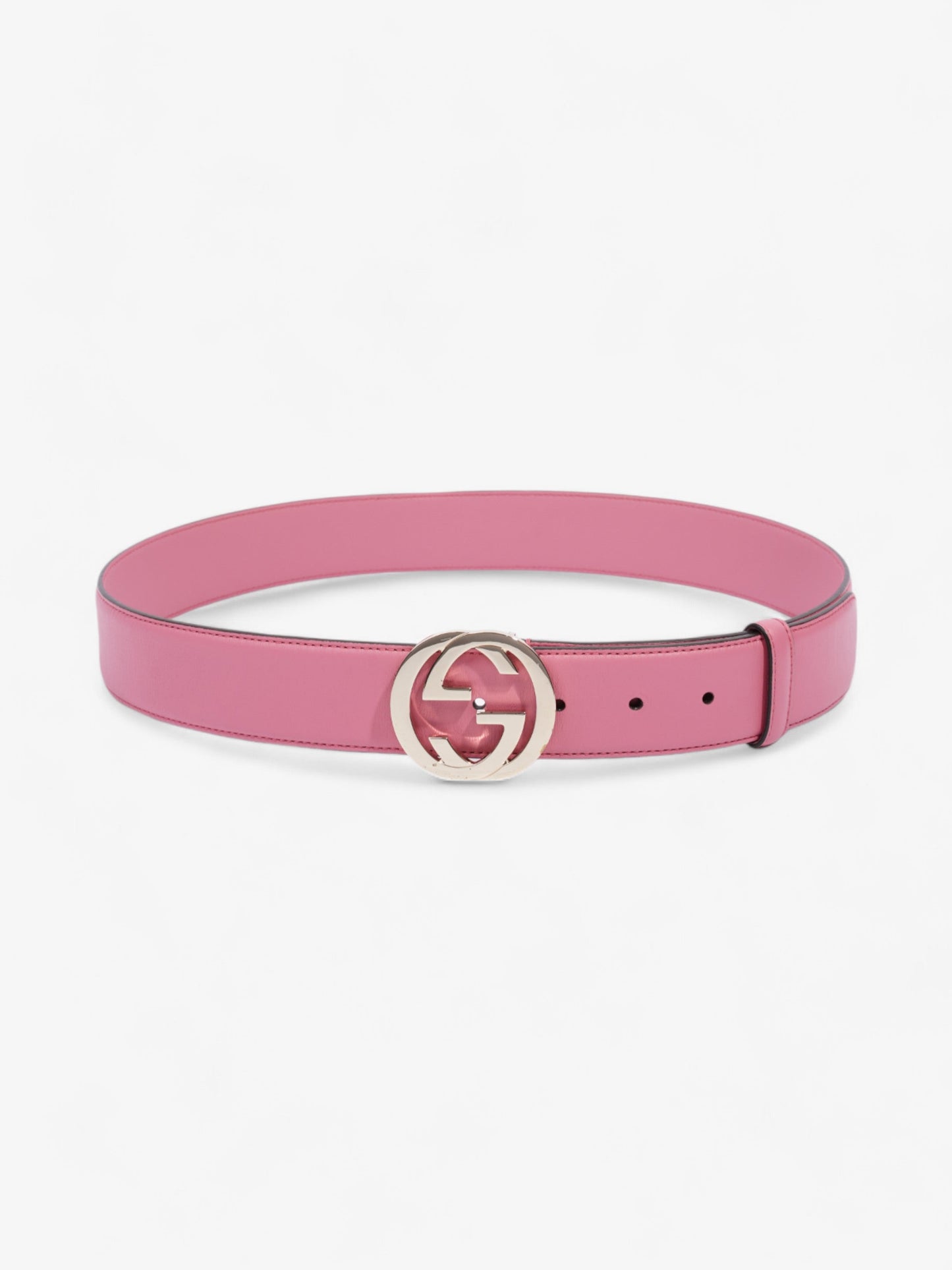 Gucci Interlocking G Belt Pink Leather 85cm / 34"