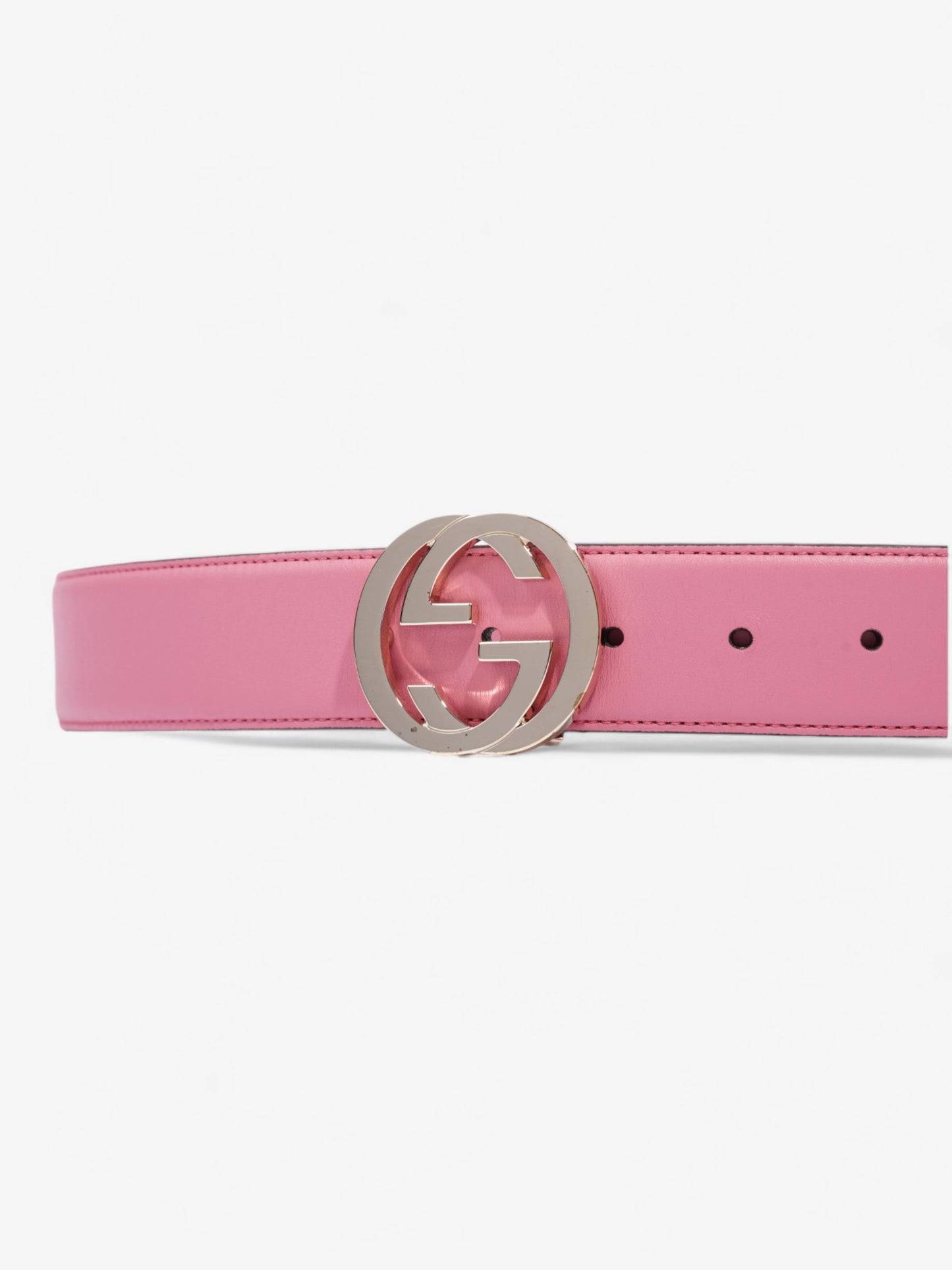 Gucci Interlocking G Belt Pink Leather 85cm / 34"