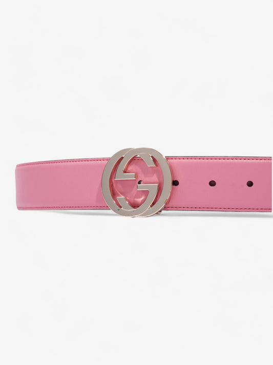 Gucci Interlocking G Belt Pink Leather 85cm / 34"
