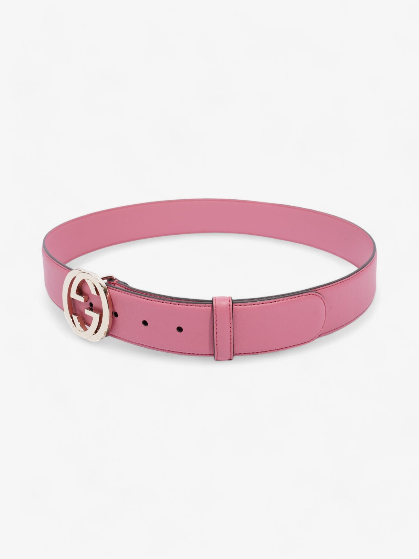 Gucci Interlocking G Belt Pink Leather 85cm / 34"
