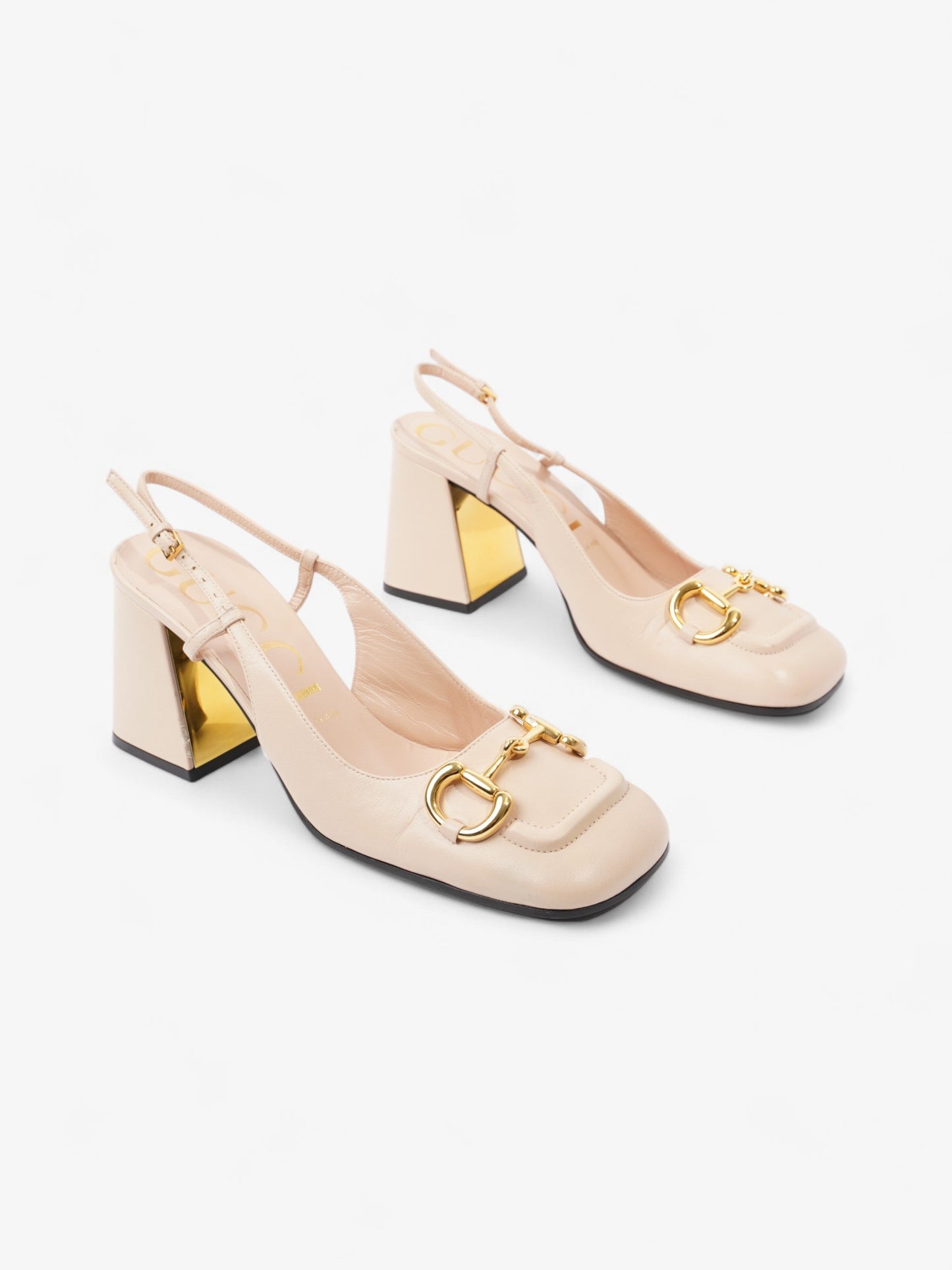 Gucci Horsebit Pump 60 Nude Leather EU 39 UK 6