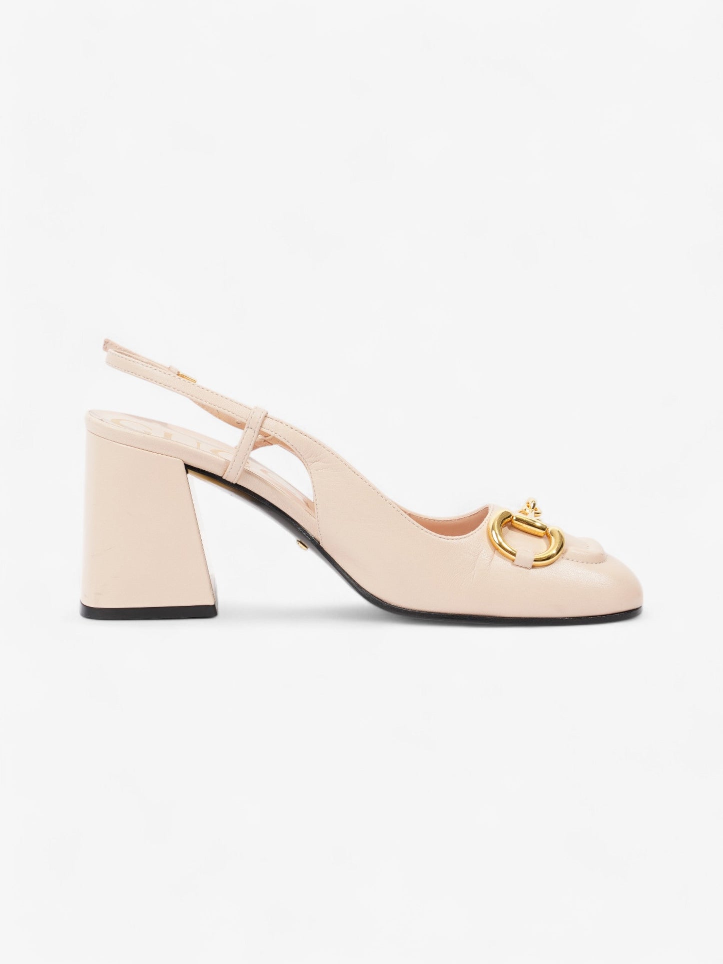 Gucci Horsebit Pump 60 Nude Leather EU 39 UK 6