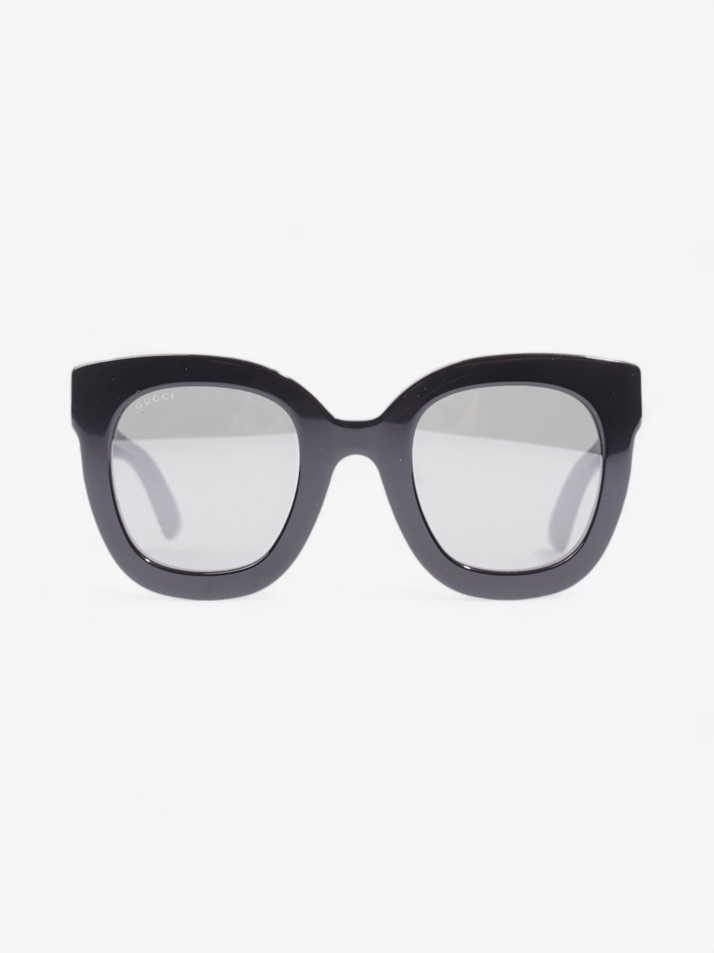 Gucci GG Star Detail Rounded Frame Sunglasses Black Acetate 140mm