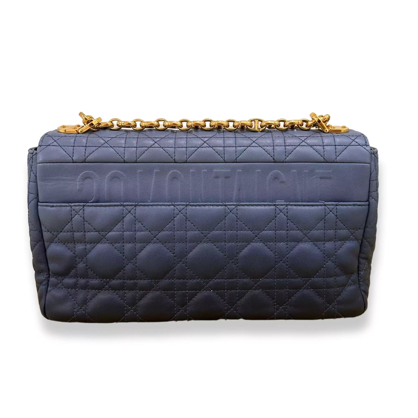 DIOR BLUE CARO LARGE HANDBAG