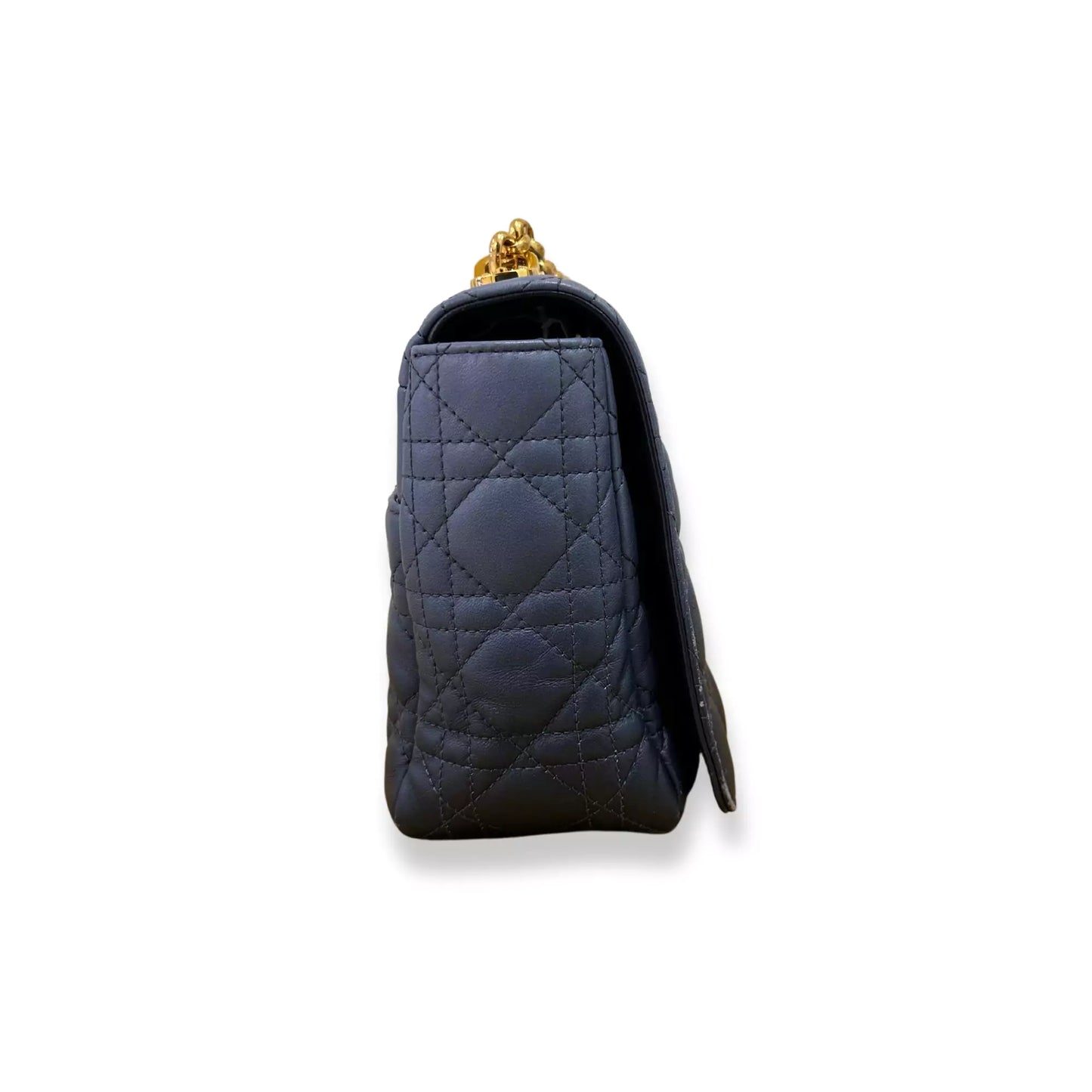 DIOR BLUE CARO LARGE HANDBAG