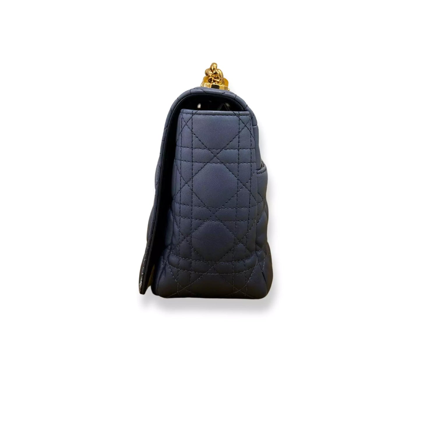 DIOR BLUE CARO LARGE HANDBAG