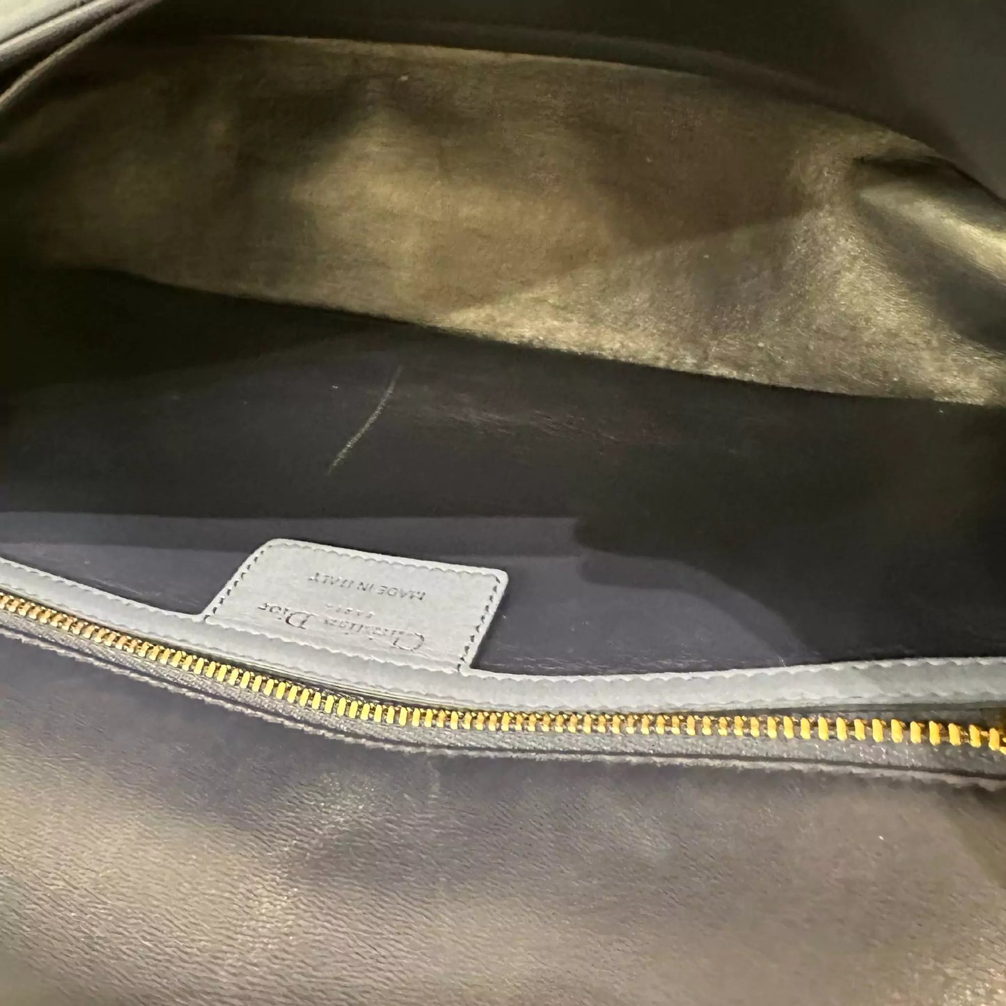 DIOR BLUE CARO LARGE HANDBAG