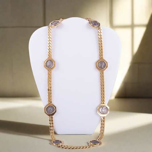 Estate Jewelry Bvlgari Bulgari Monete Gold Necklace