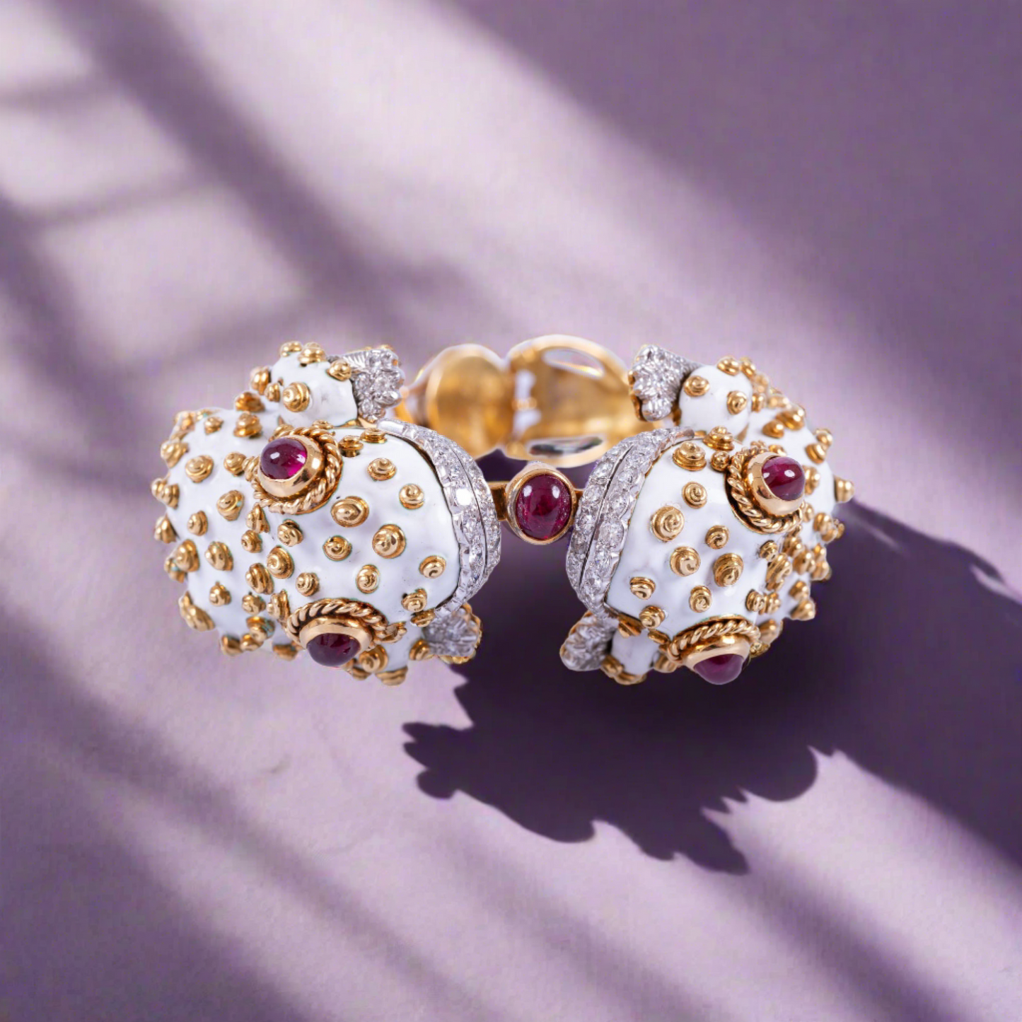 Estate Jewelry David Webb Twin Frog Bracelet