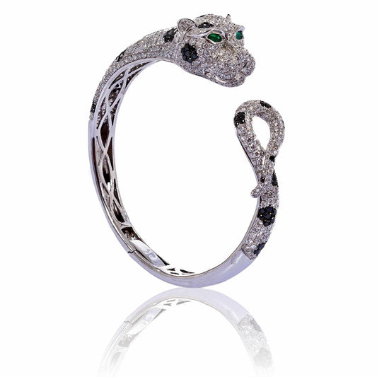 Estate Jewelry Panther Diamond Bracelet