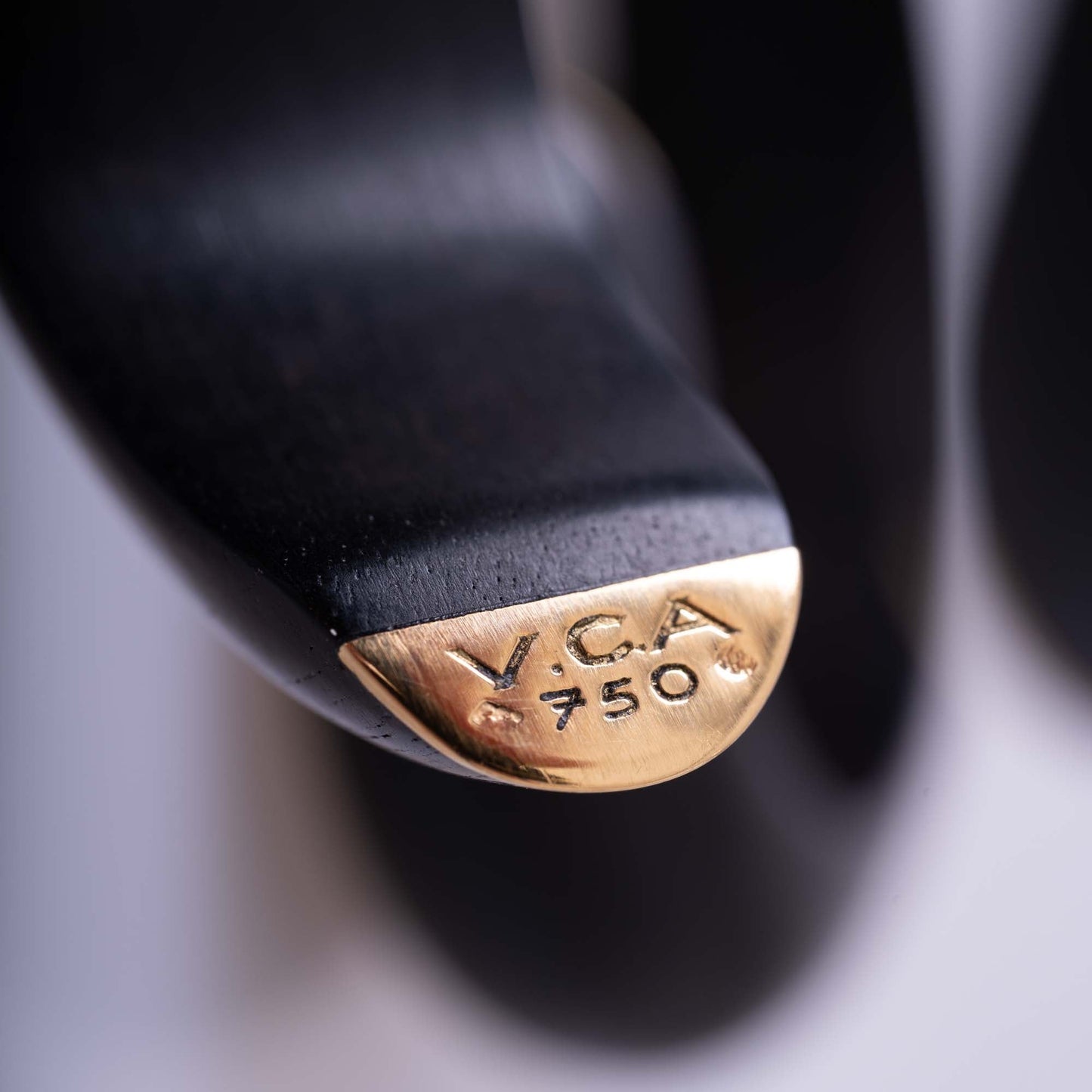 Estate Jewelry Van Cleef & Arpels Pair of Gold & Wood Cuffs