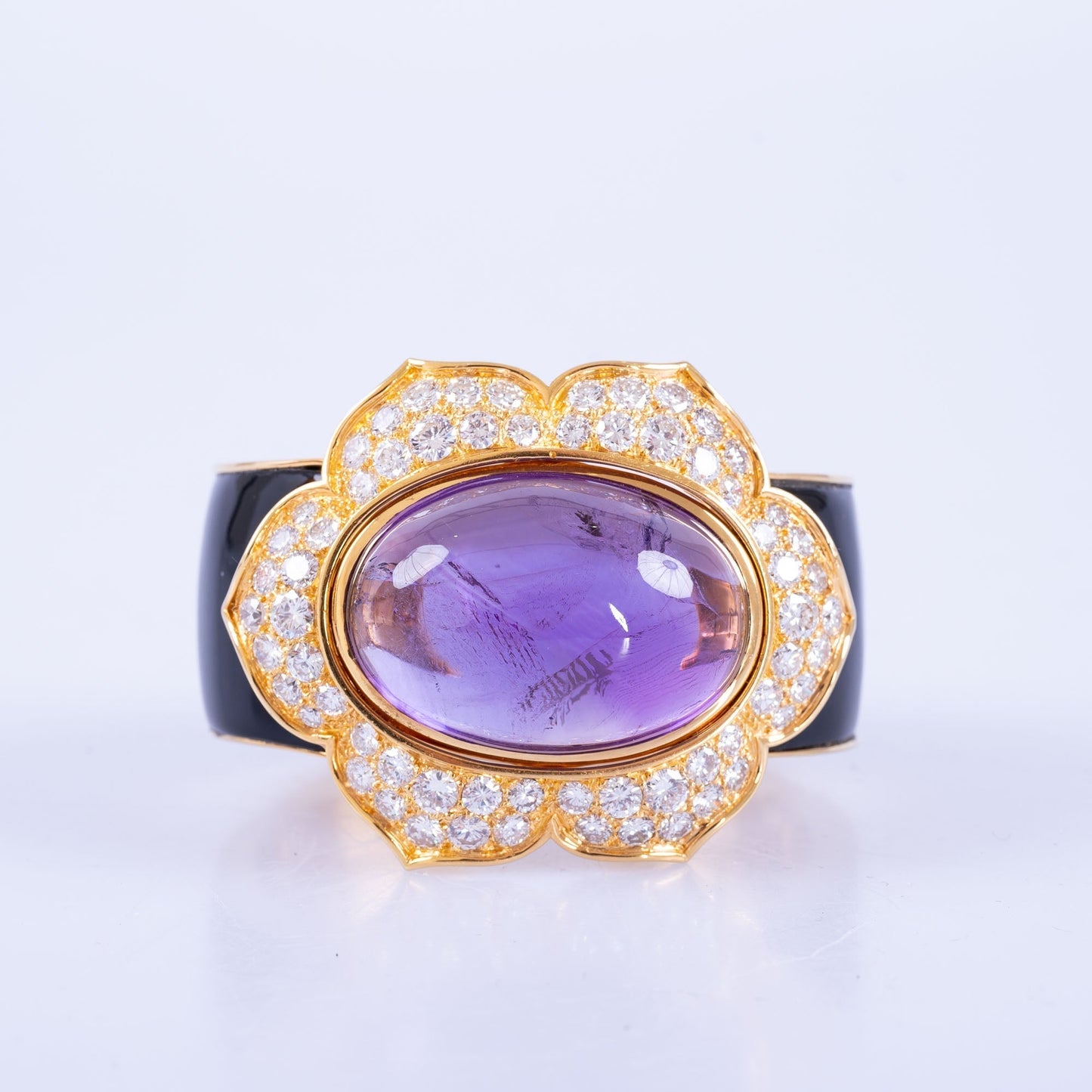 Estate Jewelry Vintage Amethyst and Diamond Bracelet