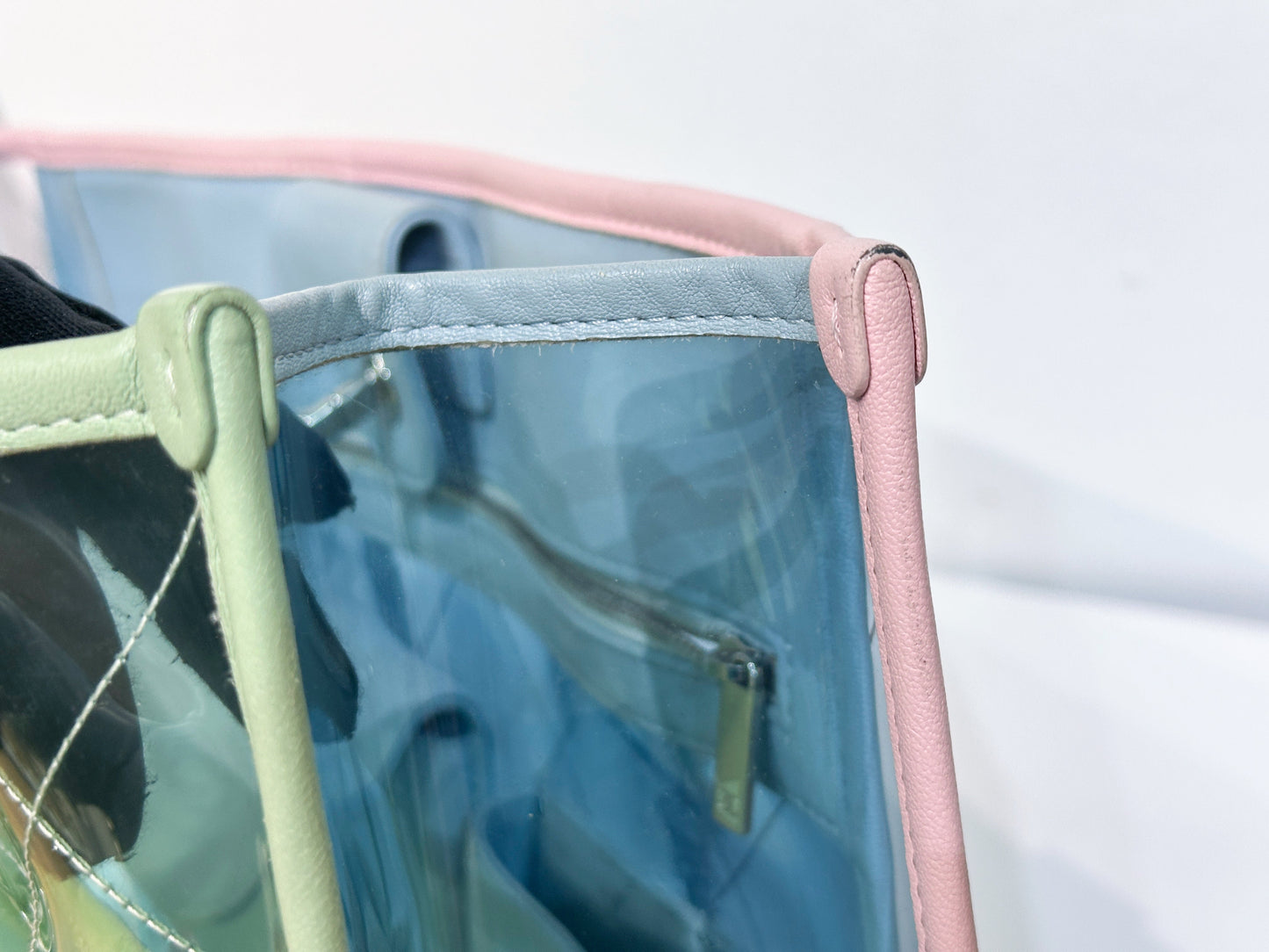 Chanel Coco Splash Bag Green/Pink/Blue 2584 holo card