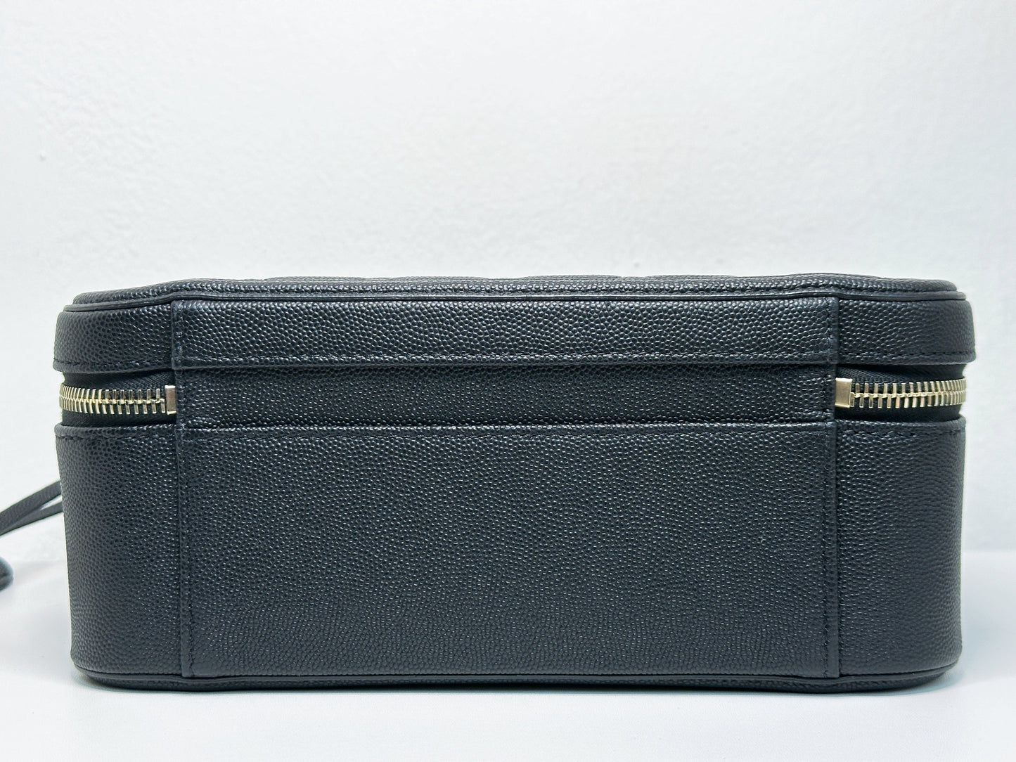 Chanel Filigree Large Black Vanity Case Bag in Caviar Leather GHW