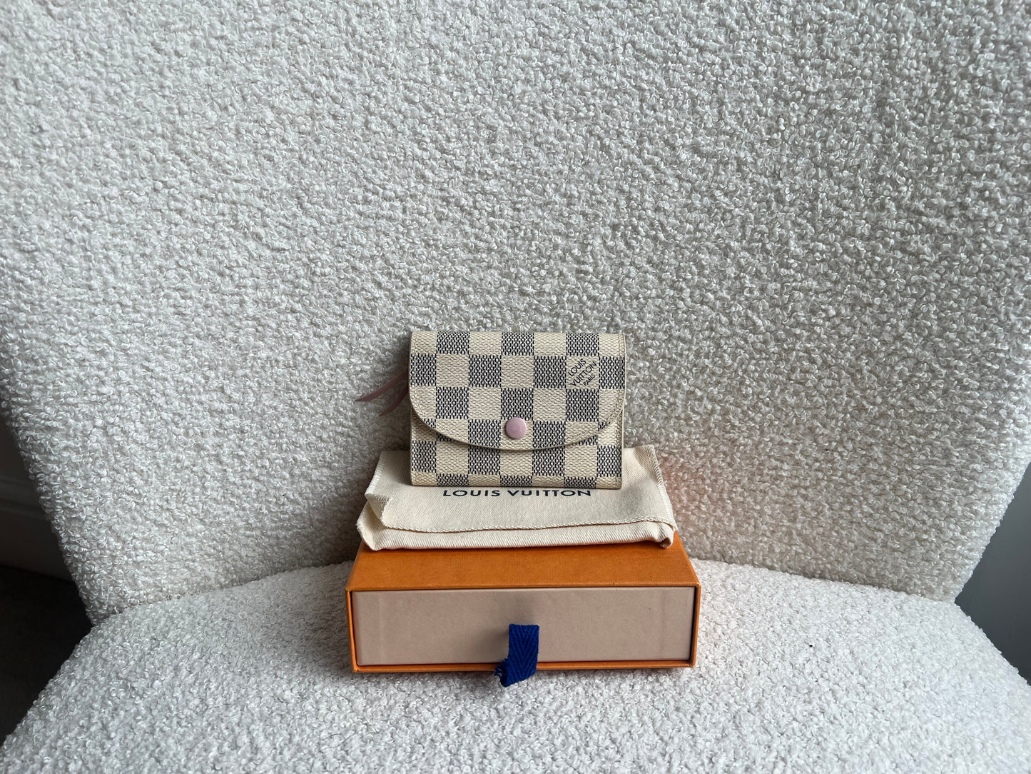 Louis Vuitton Rosalie Coin Purse in Damier Azur (RRP £305)