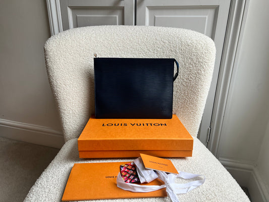 Louis Vuitton Toiletry Pouch 26 Navy Blue Epi