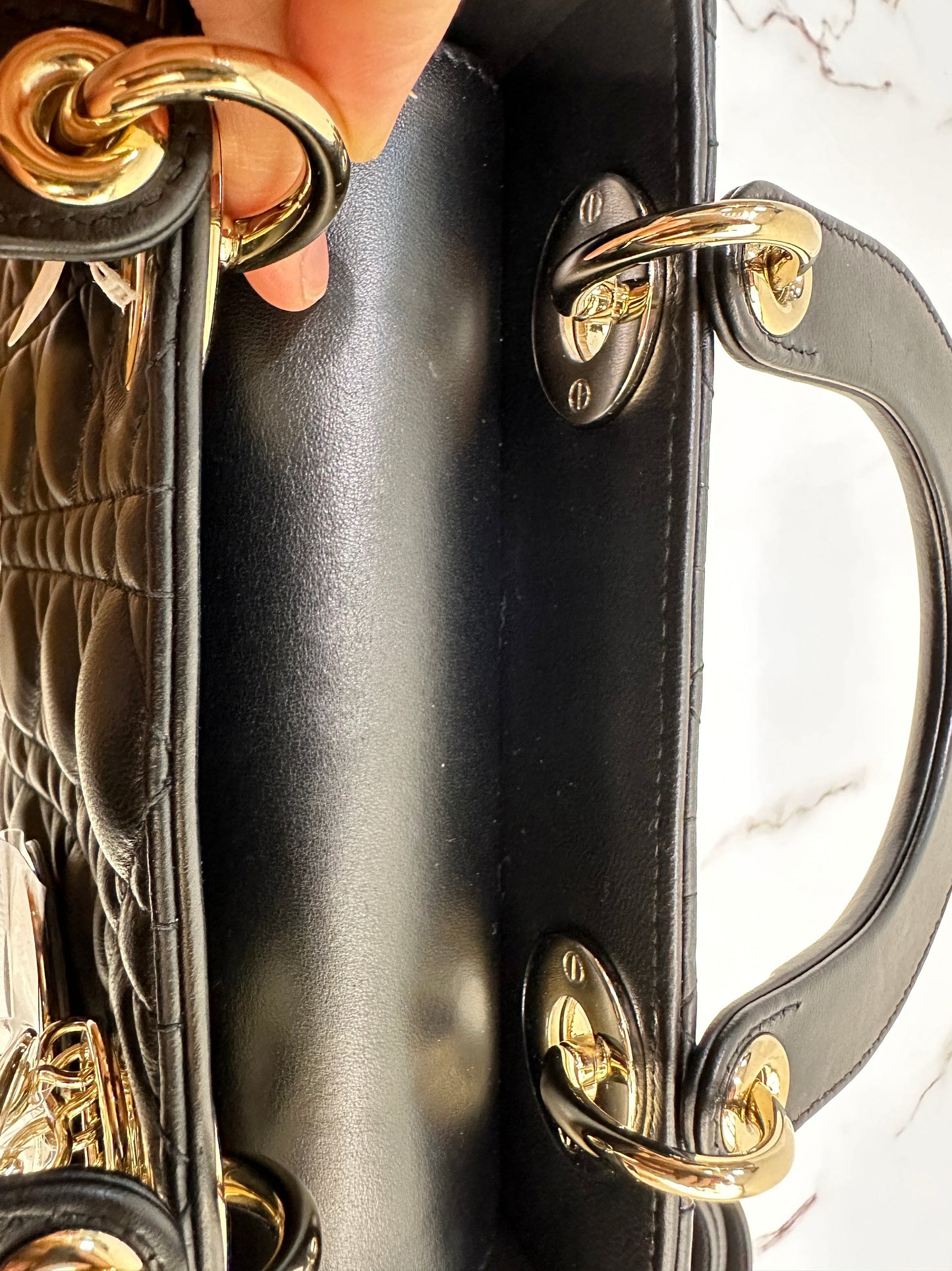 Small Lady Dior My ABCDior Bag Black Cannage Lambskin