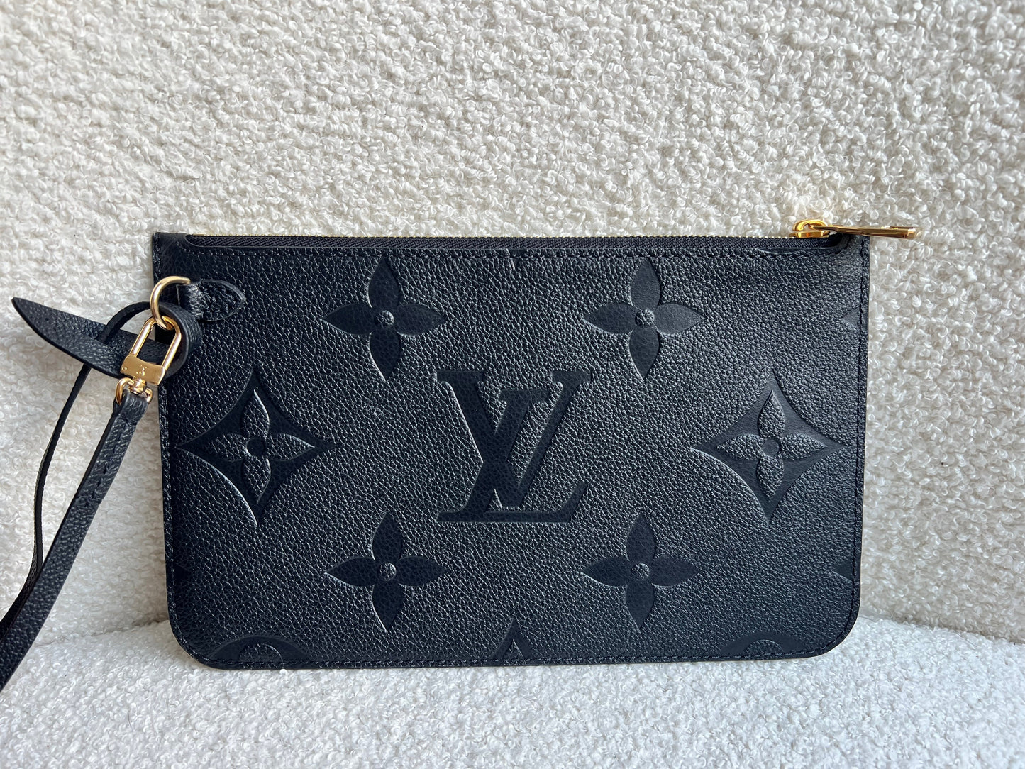 Louis Vuitton Pouch (from Neverfull) Black Empreinte