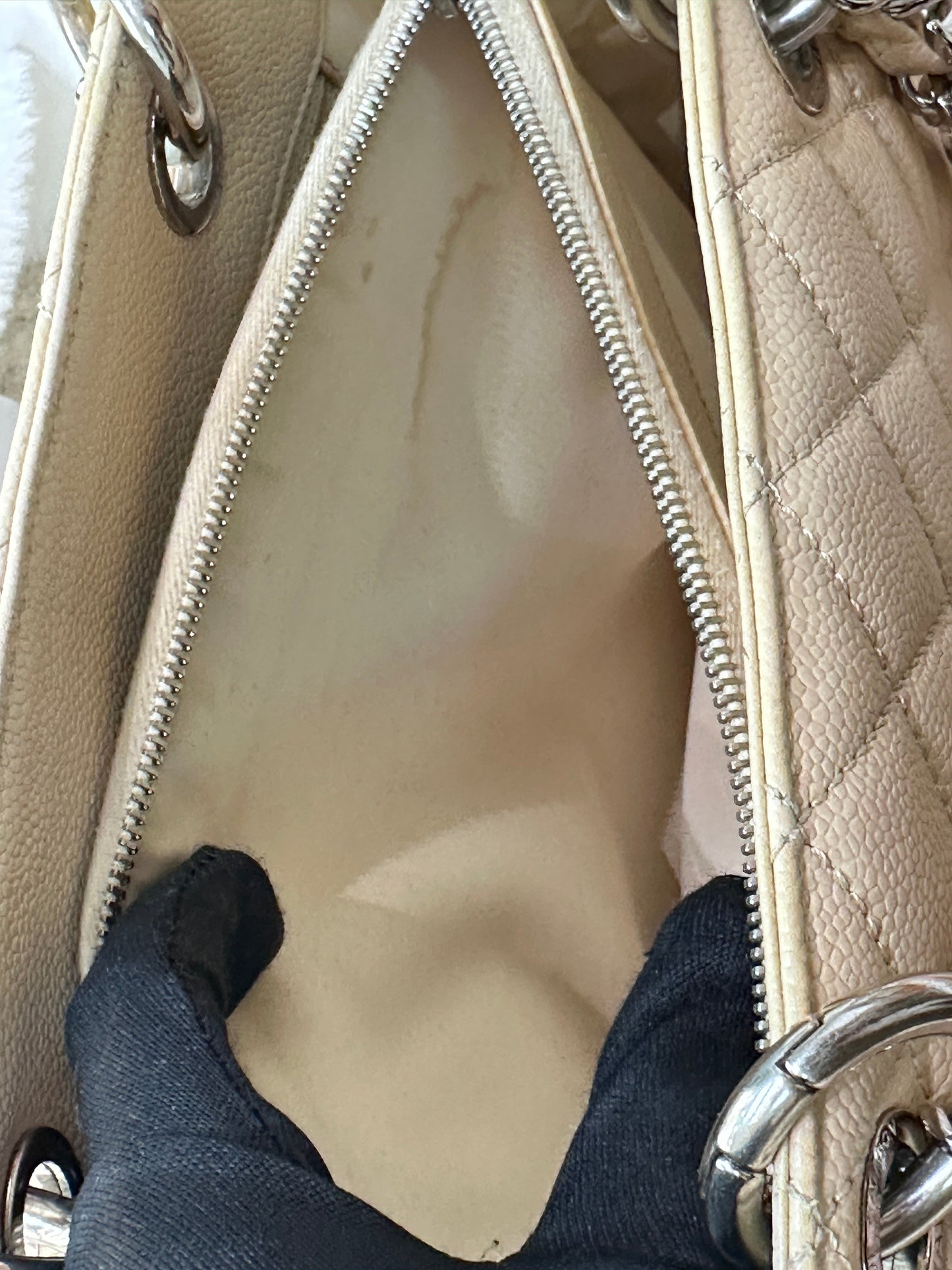 Chanel GST Beige Caviar Shw Bag