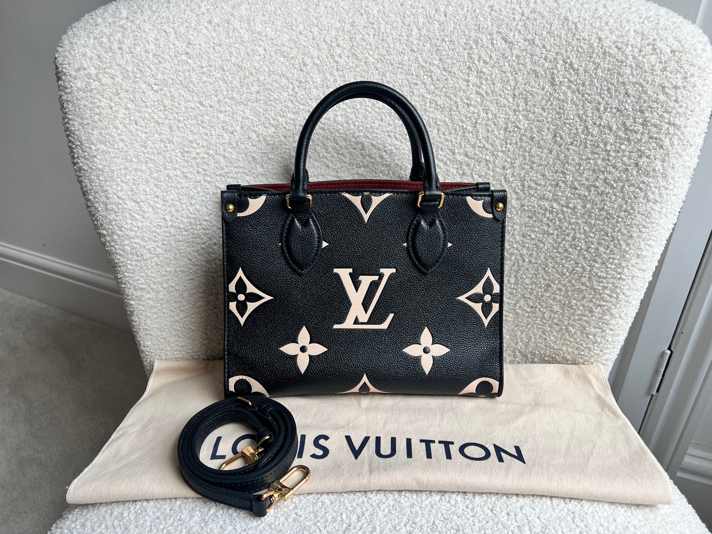 Louis Vuitton On the Go Bicolour PM Empreinte (RRP £2,520)