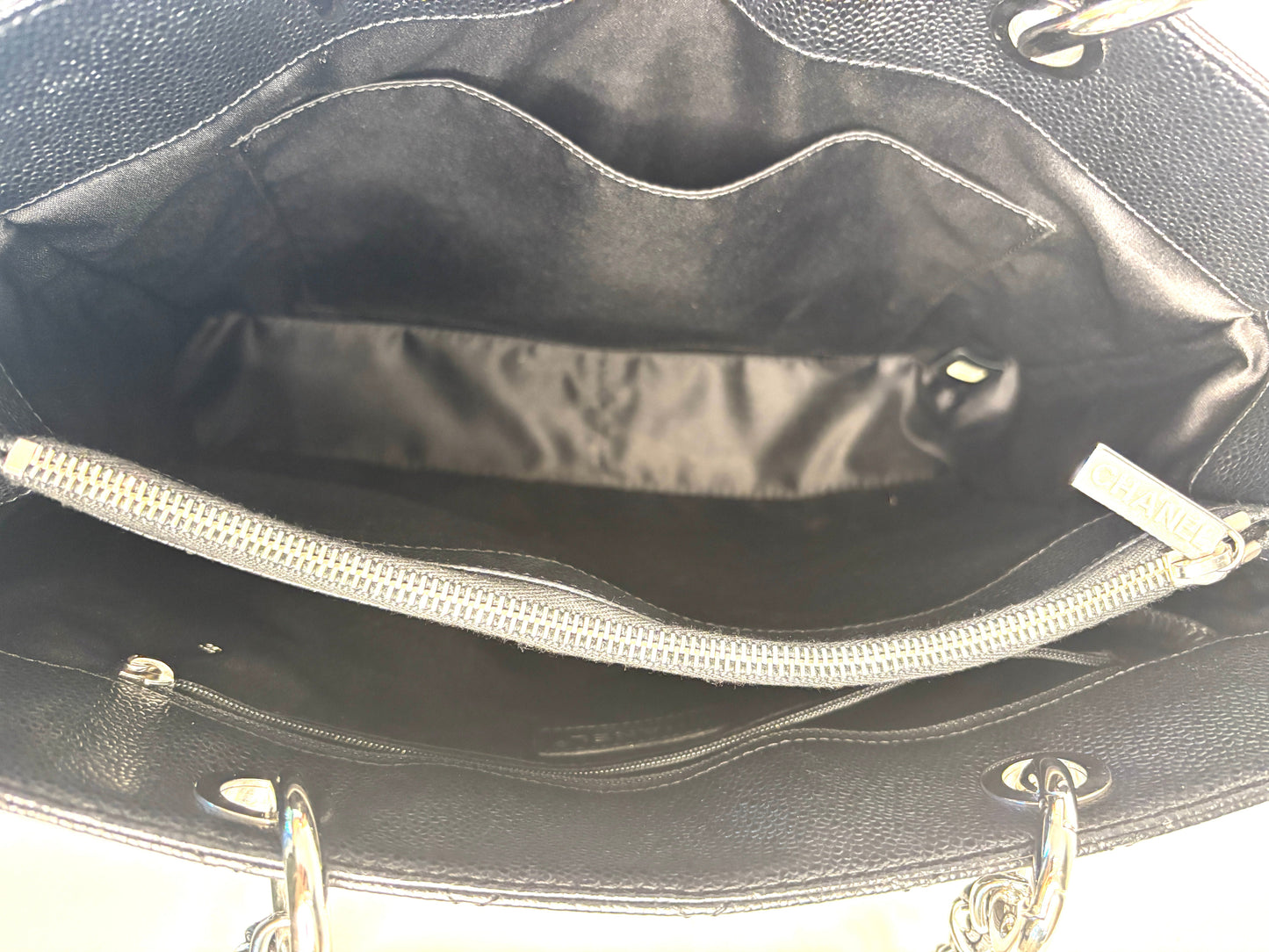 Chanel Black Caviar Large GST Shopping Shoulder Bag