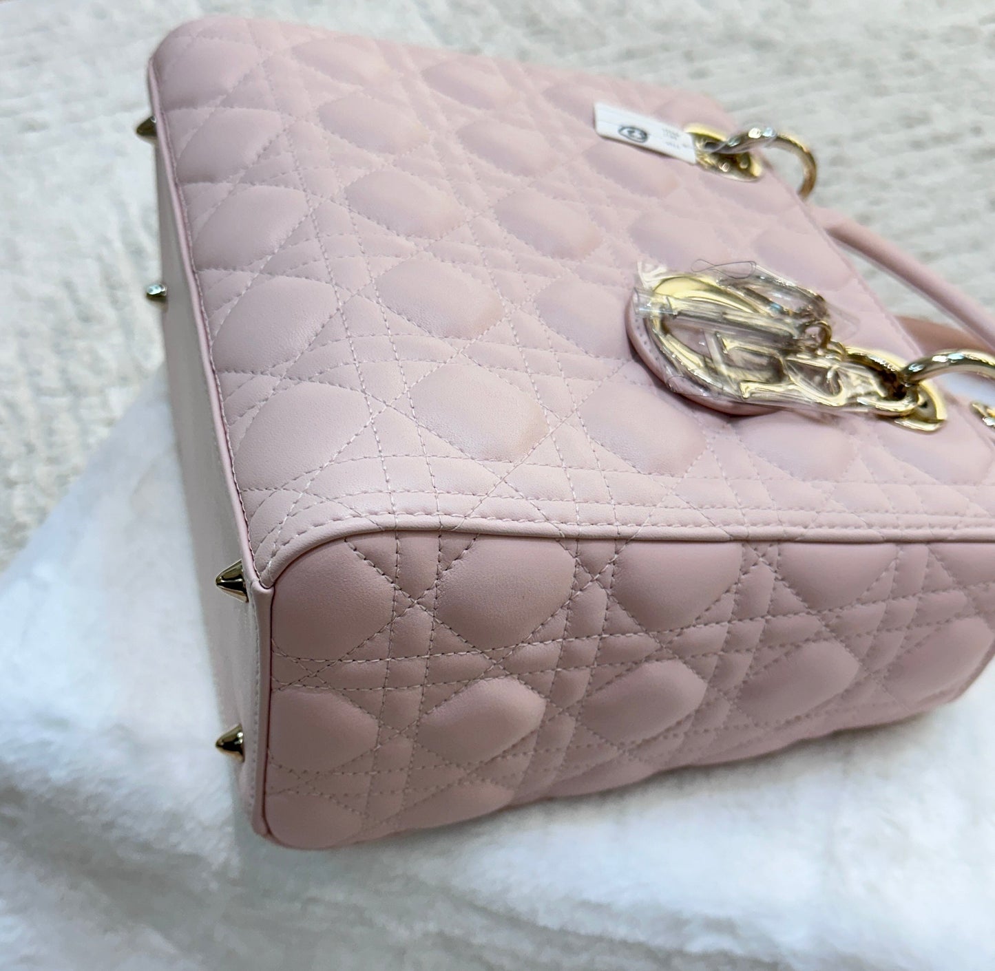 My Lady Medium Lady Dior Bag Pink Cannage Lambskin Flap Bag