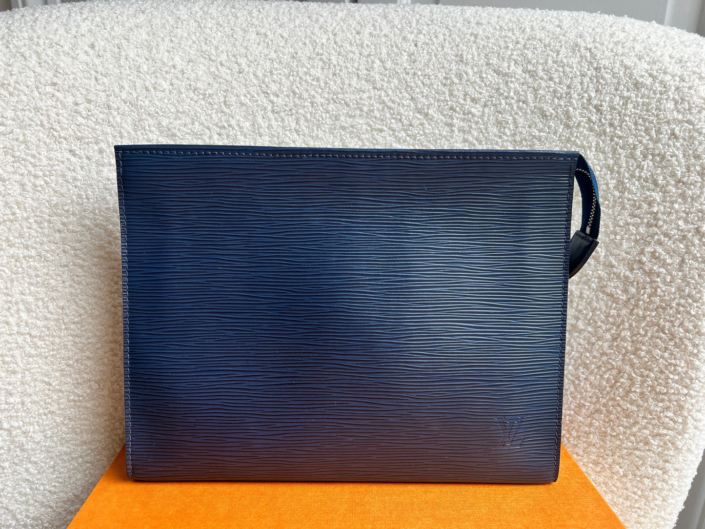 Louis Vuitton Toiletry Pouch 26 Navy Blue Epi