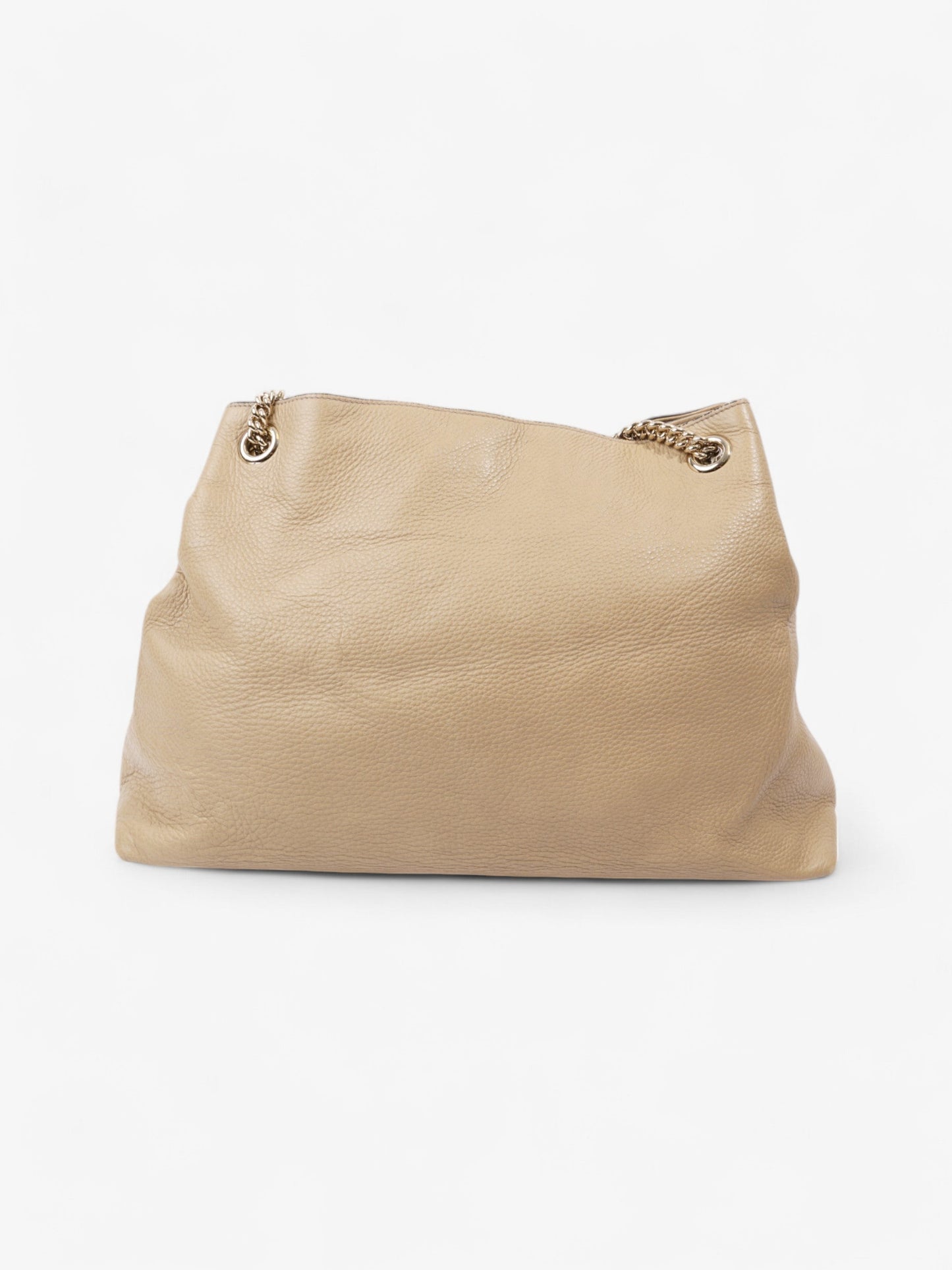 Gucci Soho Chain Tote Light Beige Calfskin Leather Large