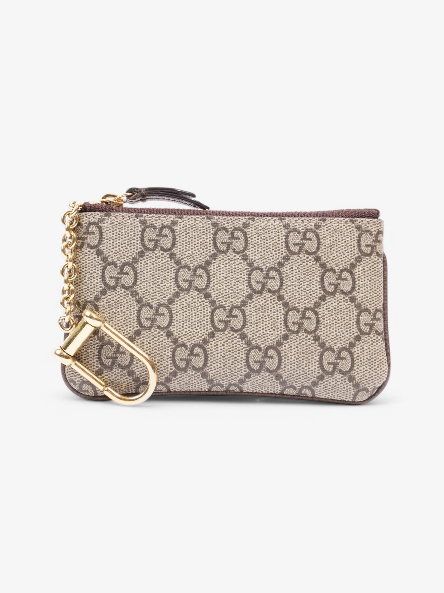 Gucci Ophidia Key Case GG Supreme / Brown / Gold Coated Canvas