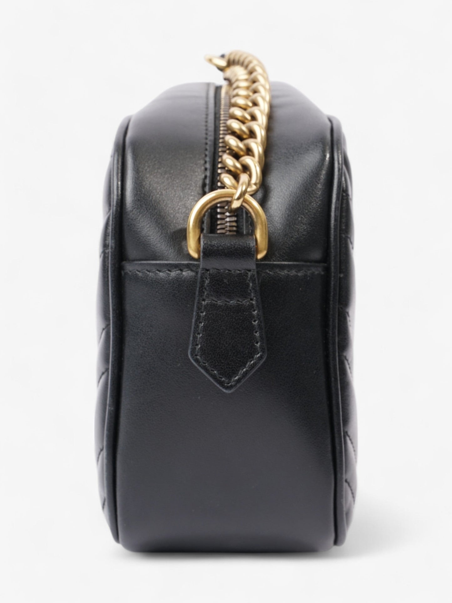 Gucci GG Marmont Black Matelasse Leather Small