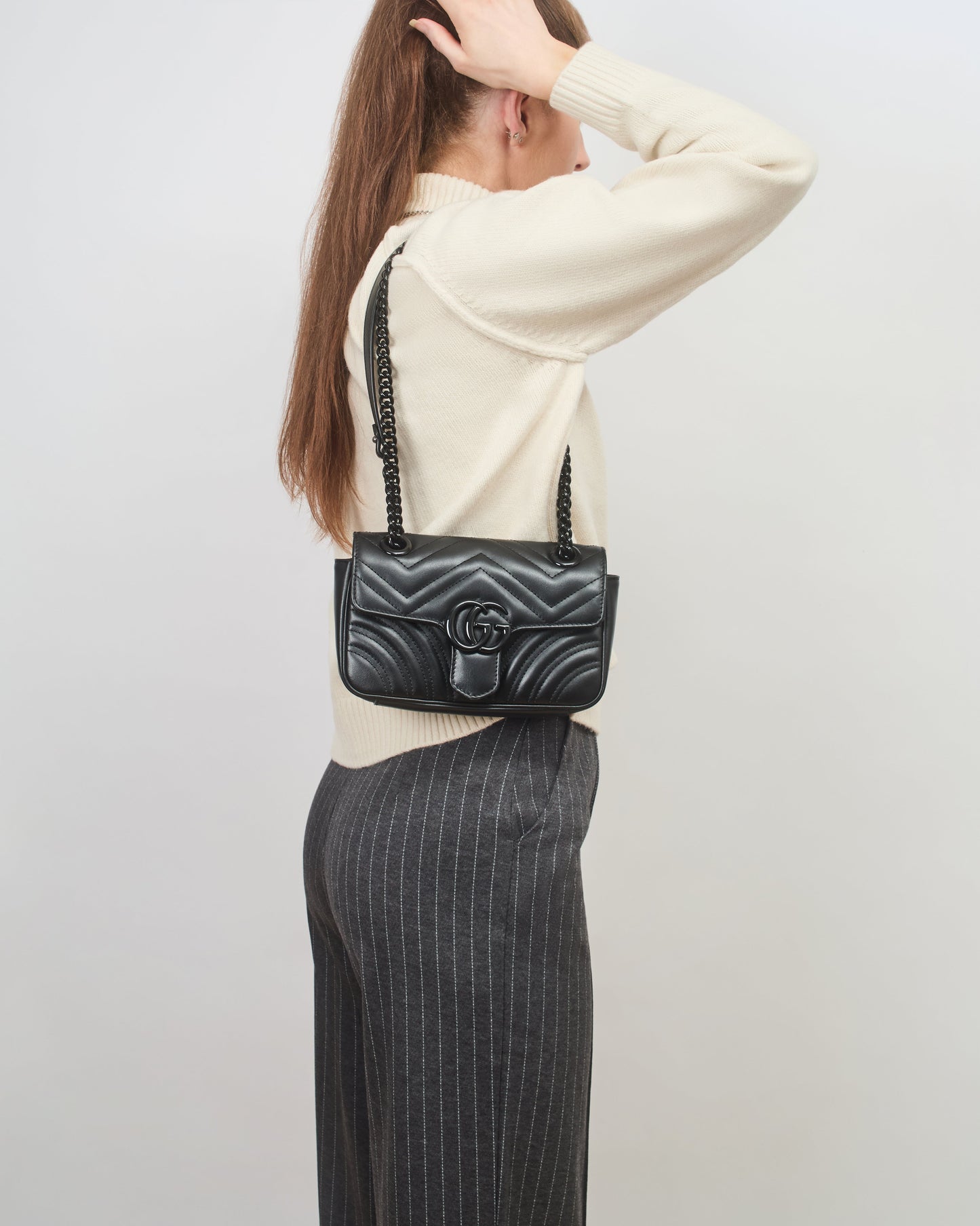 Gucci GG Black Marmont Mini Shoulder Bag (RRP £1,890)