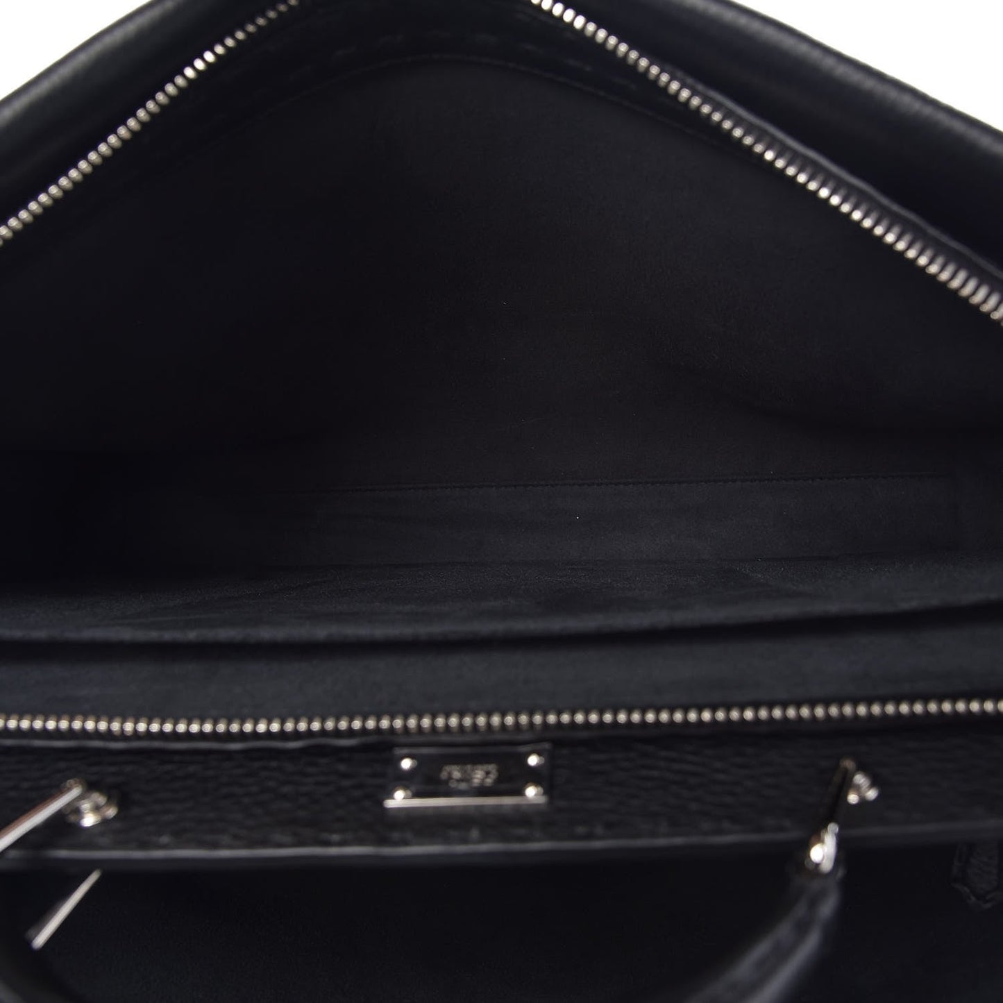 FENDI LARGE SELLERIA MONSTER PEEKABOO CALFSKIN LEATHER BAG