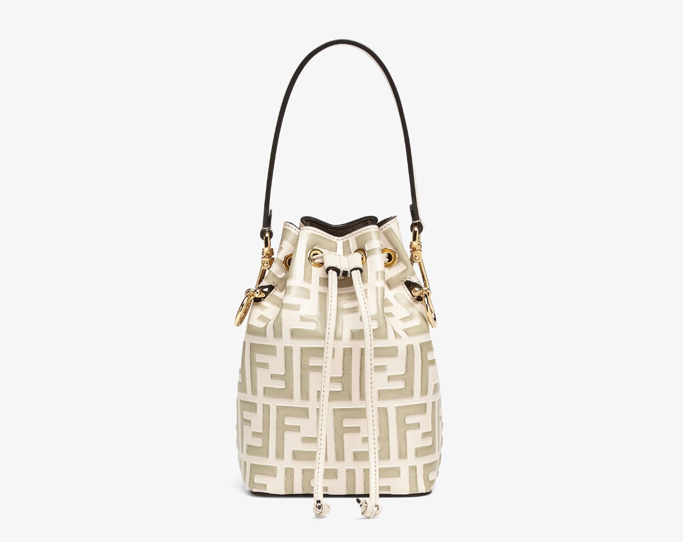 FENDI MINI ZUCCA MON TRESOR BUCKET BAG