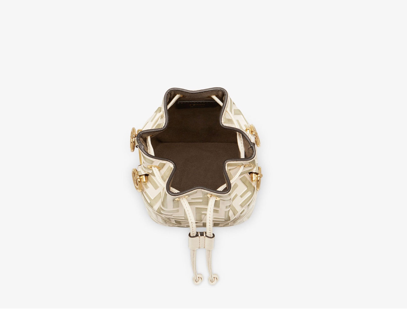 FENDI MINI ZUCCA MON TRESOR BUCKET BAG