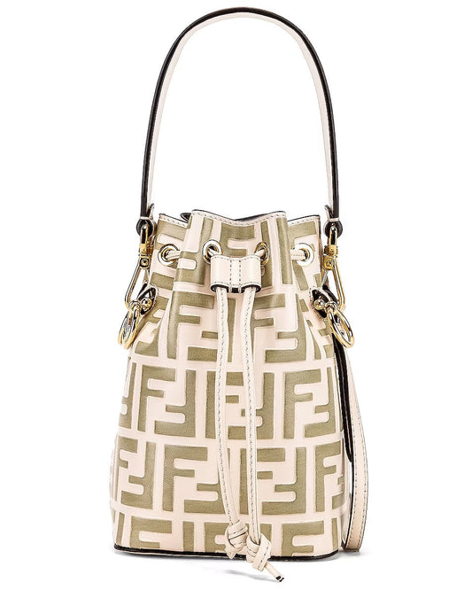 FENDI MINI ZUCCA MON TRESOR BUCKET BAG