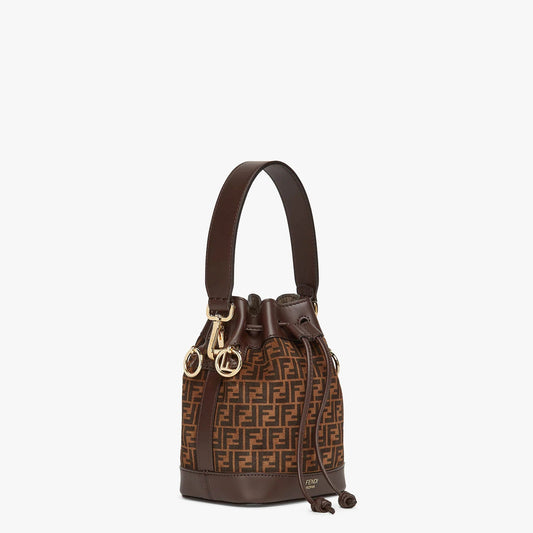 FENDI FF MINI  MON TRÉSOR BUCKET BAG WITH SHOULDER STRAP