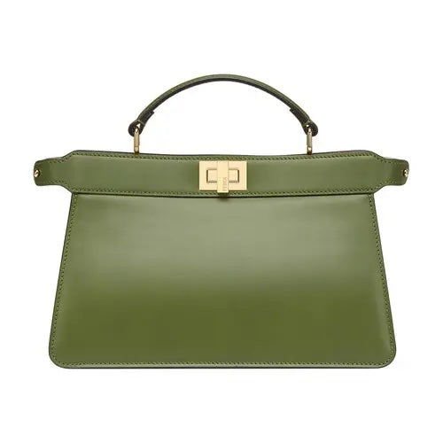 FENDI PEEKABOO ISEEU EAST WEST LEATHER SATCHEL BAG