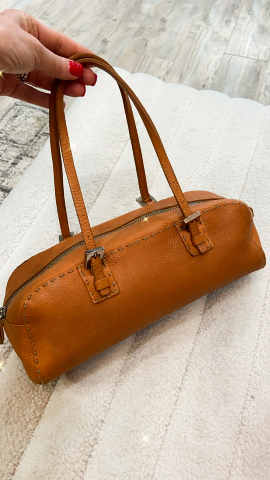 FENDI VINTAGE SELLERIA BAULETTO MINI BOWLING BAG