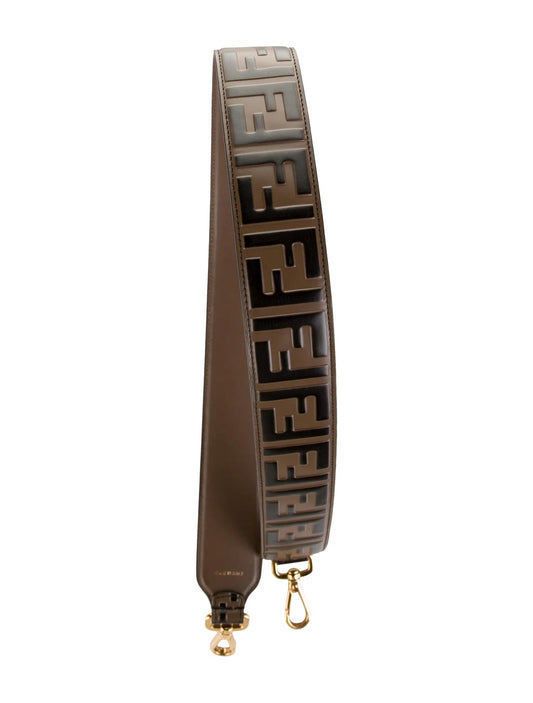 FENDI VITELLO ZUCCA FF BAG STRAP
