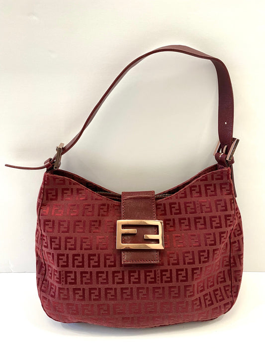 FENDI VINTAGE ZUCCHINO MAMA BAGUETTE SHOULDER BAG