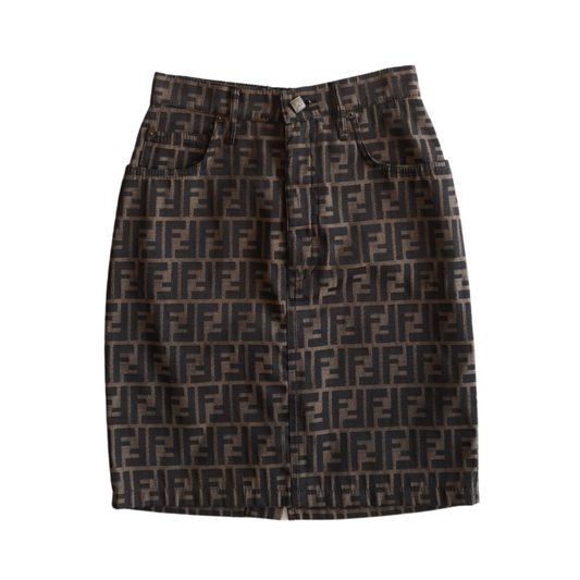 Fendi 'Zucca' Pencil Skirt - Women's 24